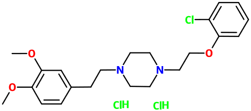 (image for) MC085119 1-(2-(2-Chlorophenoxy)ethyl)-4-(3,4-dimethoxyphenethyl)piperazine dihydrochloride